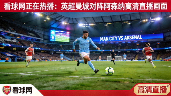 看球网正在热播：英超曼城对阵阿森纳高清直播画面